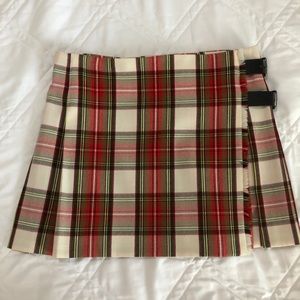 Authentic Vintage Burberry plaid kilt mini skirt